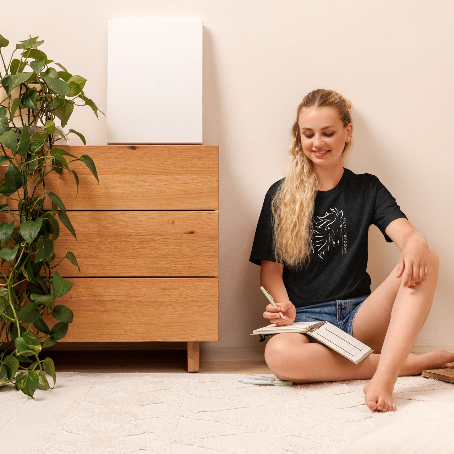 Chin Up, Heels Down GoGo Tee - GoGo Tees